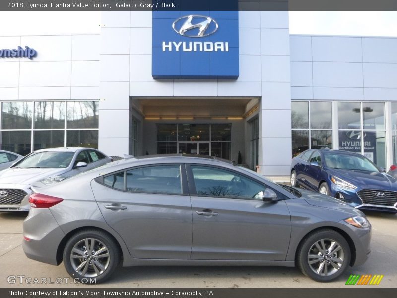 Galactic Gray / Black 2018 Hyundai Elantra Value Edition