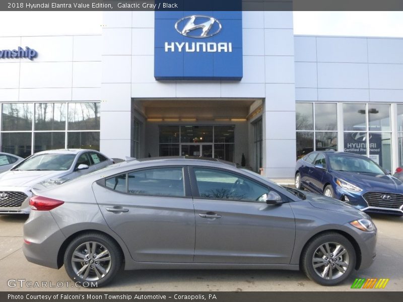 Galactic Gray / Black 2018 Hyundai Elantra Value Edition