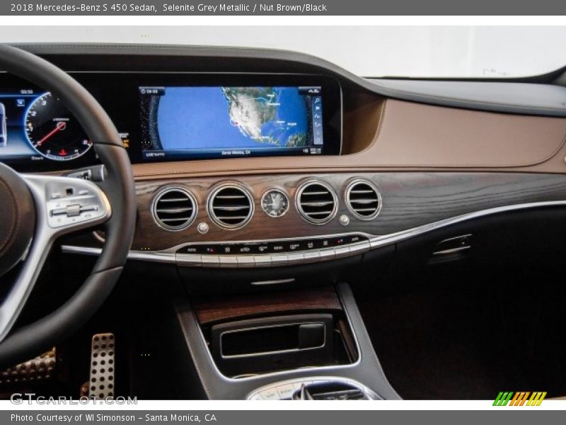 Selenite Grey Metallic / Nut Brown/Black 2018 Mercedes-Benz S 450 Sedan
