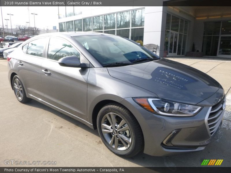 Galactic Gray / Black 2018 Hyundai Elantra Value Edition