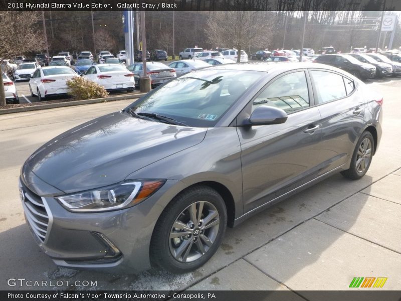 Galactic Gray / Black 2018 Hyundai Elantra Value Edition
