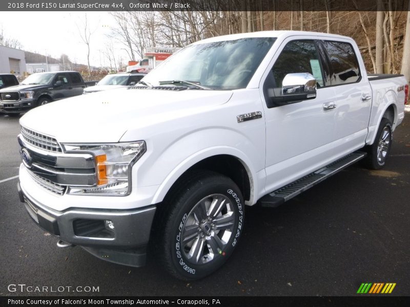 Oxford White / Black 2018 Ford F150 Lariat SuperCrew 4x4