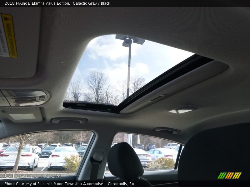 Galactic Gray / Black 2018 Hyundai Elantra Value Edition