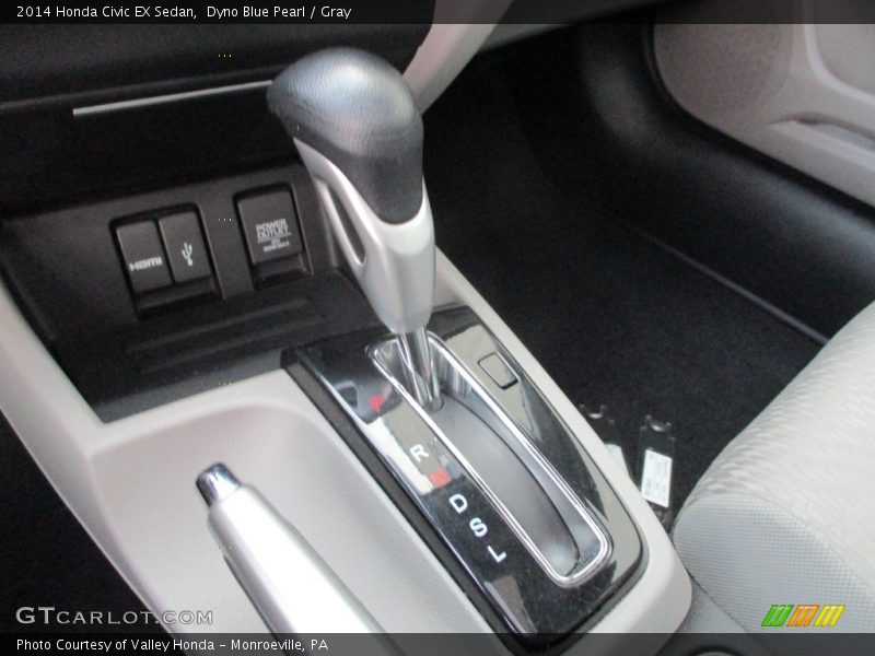 Dyno Blue Pearl / Gray 2014 Honda Civic EX Sedan