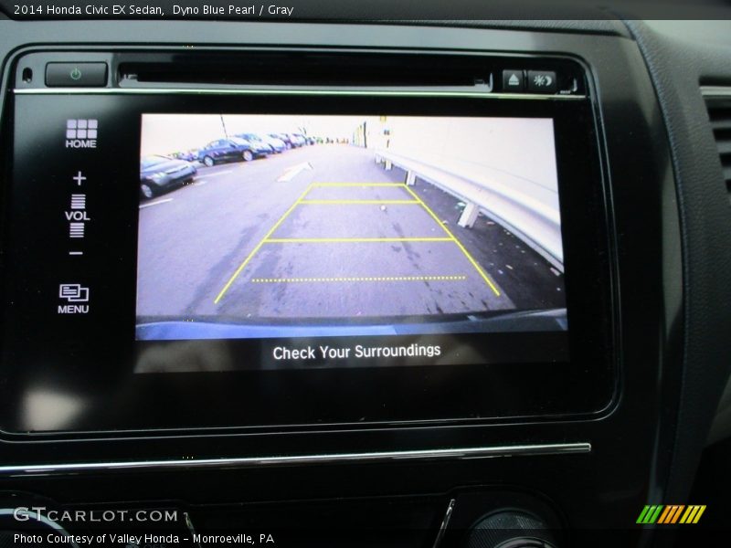 Dyno Blue Pearl / Gray 2014 Honda Civic EX Sedan