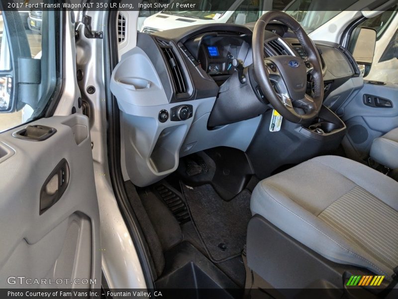 Ingot Silver / Pewter 2017 Ford Transit Wagon XLT 350 LR Long