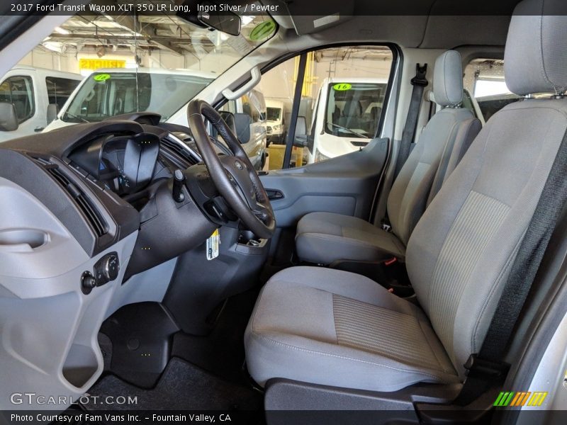 Ingot Silver / Pewter 2017 Ford Transit Wagon XLT 350 LR Long