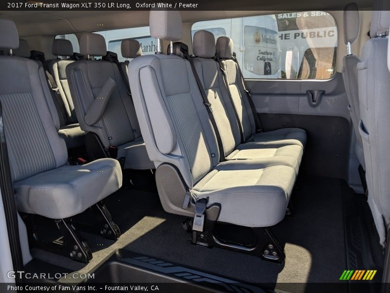 Oxford White / Pewter 2017 Ford Transit Wagon XLT 350 LR Long