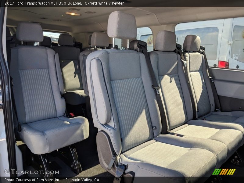 Oxford White / Pewter 2017 Ford Transit Wagon XLT 350 LR Long