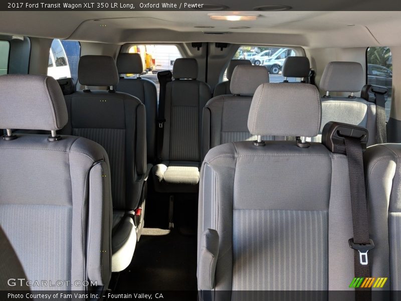 Oxford White / Pewter 2017 Ford Transit Wagon XLT 350 LR Long