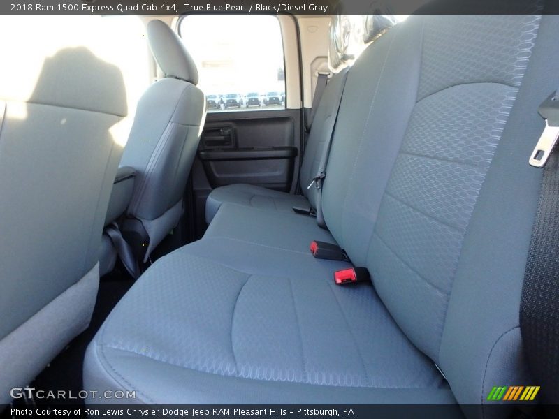 True Blue Pearl / Black/Diesel Gray 2018 Ram 1500 Express Quad Cab 4x4