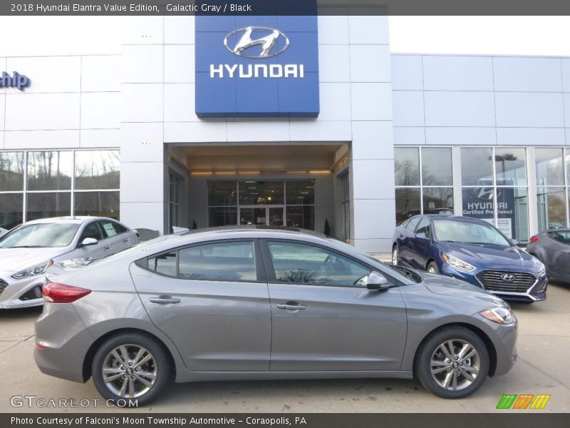 Galactic Gray / Black 2018 Hyundai Elantra Value Edition