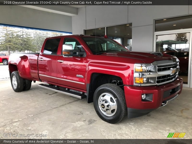 Cajun Red Tintcoat / High Country Saddle 2018 Chevrolet Silverado 3500HD High Country Crew Cab 4x4