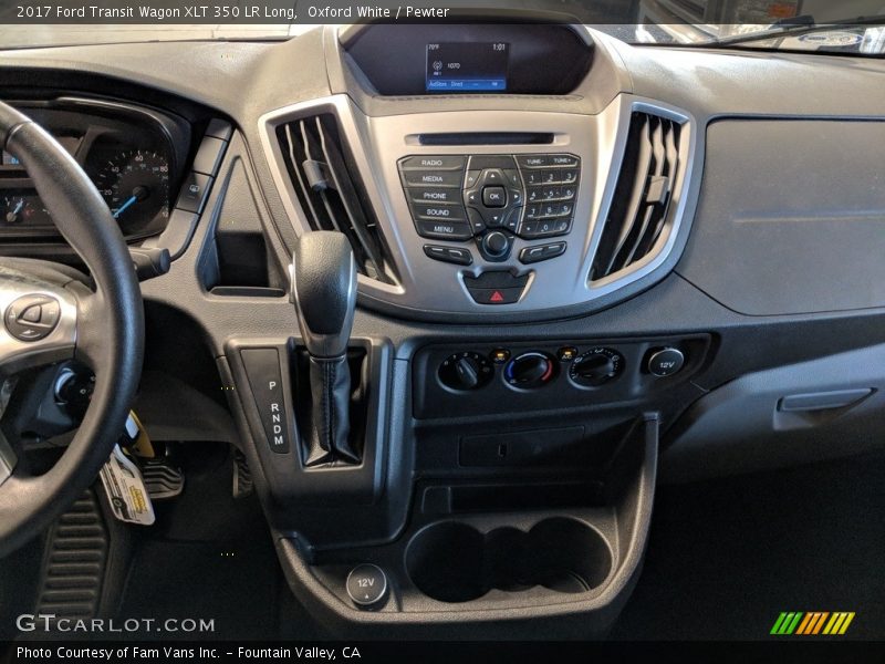 Oxford White / Pewter 2017 Ford Transit Wagon XLT 350 LR Long