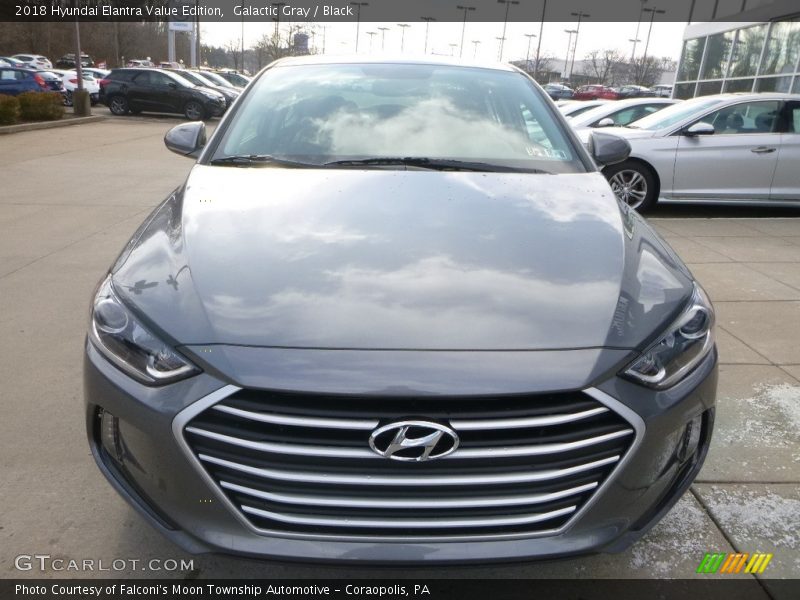 Galactic Gray / Black 2018 Hyundai Elantra Value Edition