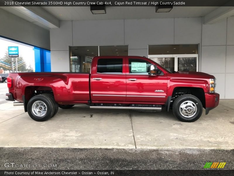 Cajun Red Tintcoat / High Country Saddle 2018 Chevrolet Silverado 3500HD High Country Crew Cab 4x4