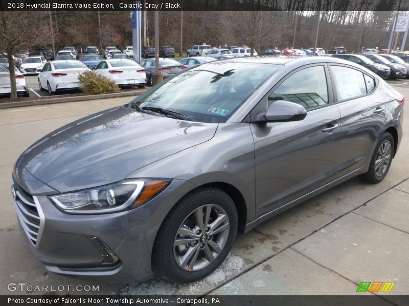 Galactic Gray / Black 2018 Hyundai Elantra Value Edition
