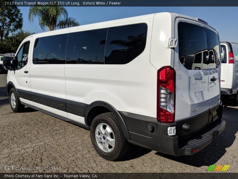 Oxford White / Pewter 2017 Ford Transit Wagon XLT 350 LR Long