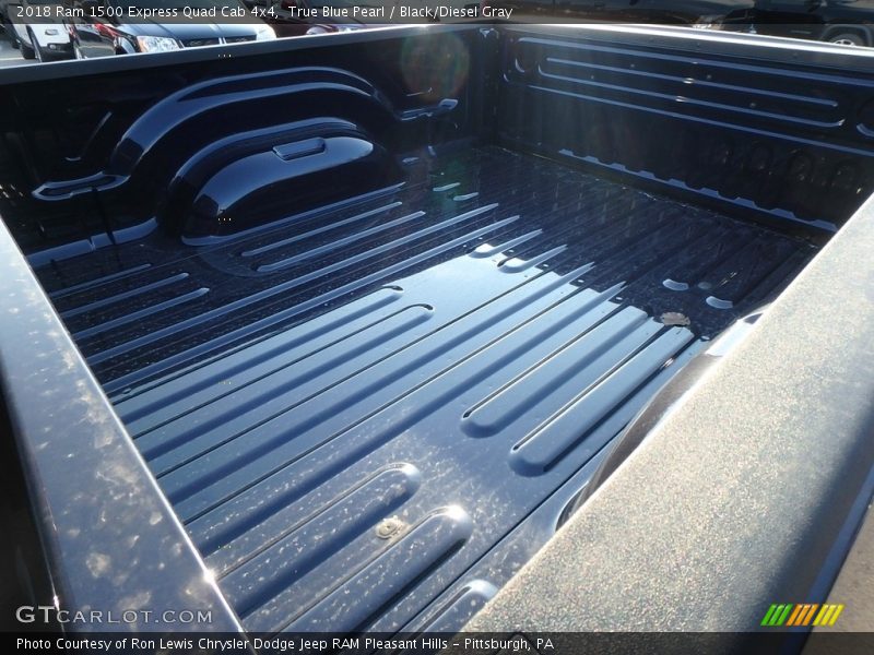 True Blue Pearl / Black/Diesel Gray 2018 Ram 1500 Express Quad Cab 4x4
