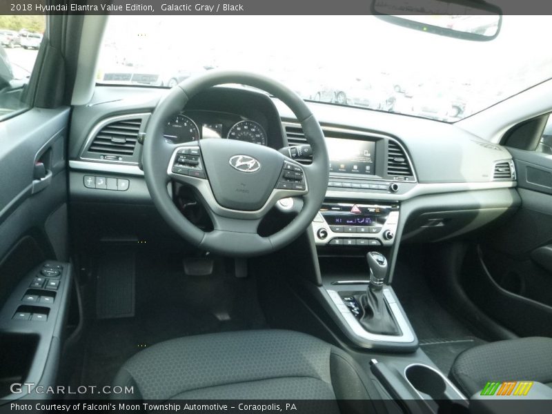 Galactic Gray / Black 2018 Hyundai Elantra Value Edition