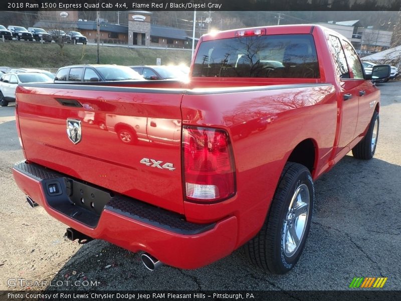 Flame Red / Black/Diesel Gray 2018 Ram 1500 Express Quad Cab 4x4