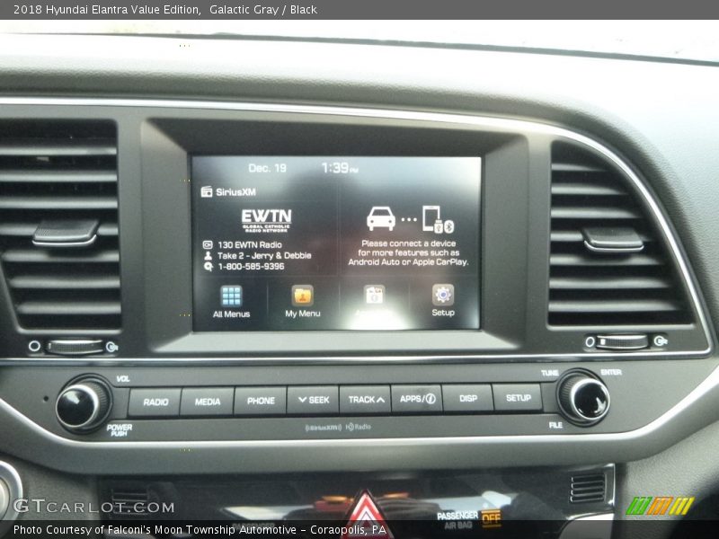 Galactic Gray / Black 2018 Hyundai Elantra Value Edition