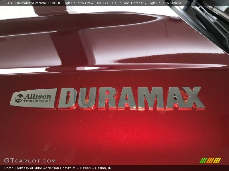 Cajun Red Tintcoat / High Country Saddle 2018 Chevrolet Silverado 3500HD High Country Crew Cab 4x4