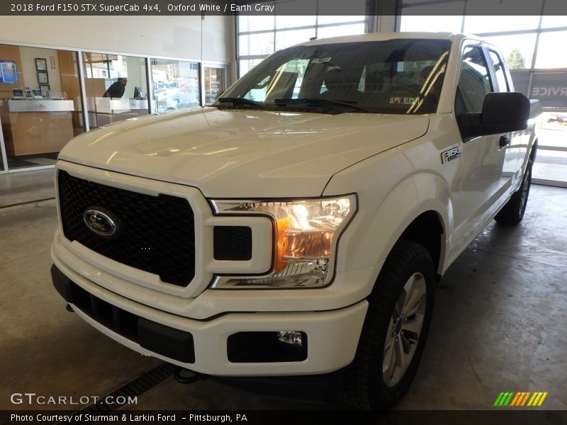 Oxford White / Earth Gray 2018 Ford F150 STX SuperCab 4x4