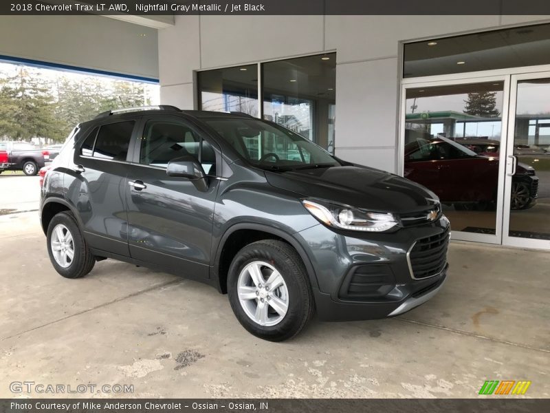 Nightfall Gray Metallic / Jet Black 2018 Chevrolet Trax LT AWD