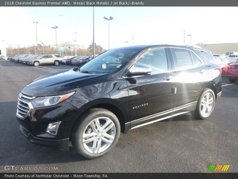 Mosaic Black Metallic / Jet Black/­Brandy 2018 Chevrolet Equinox Premier AWD