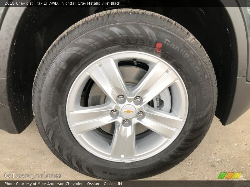 Nightfall Gray Metallic / Jet Black 2018 Chevrolet Trax LT AWD