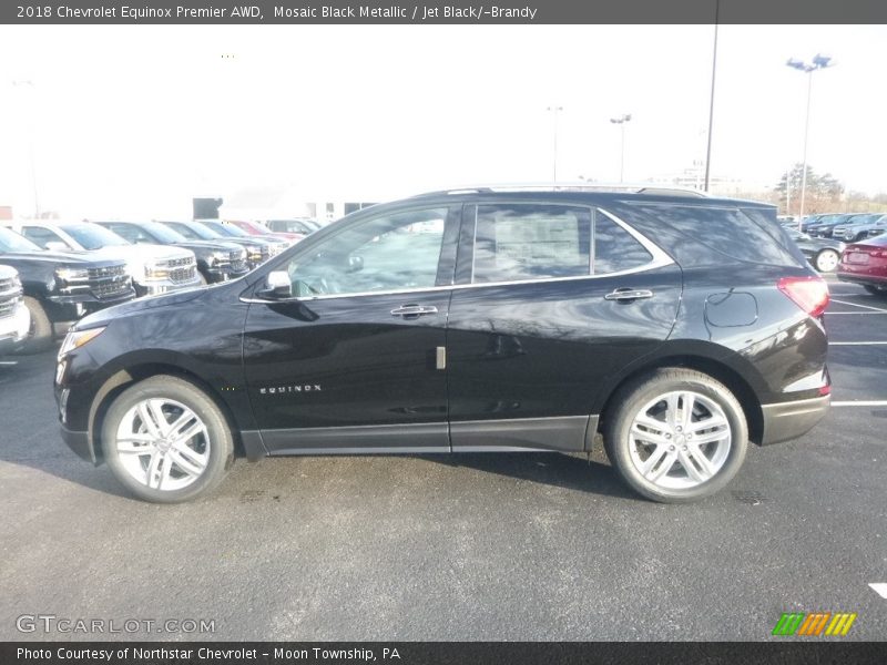 Mosaic Black Metallic / Jet Black/­Brandy 2018 Chevrolet Equinox Premier AWD