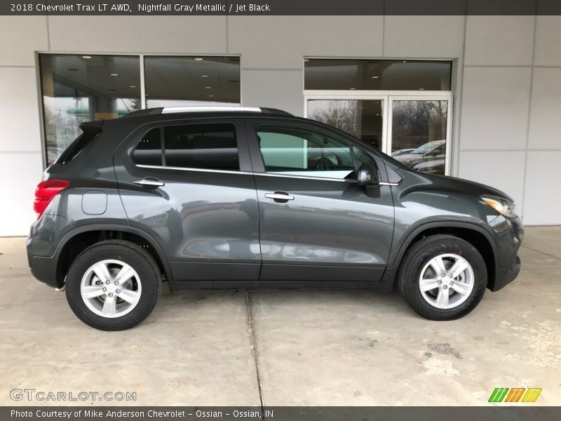 Nightfall Gray Metallic / Jet Black 2018 Chevrolet Trax LT AWD