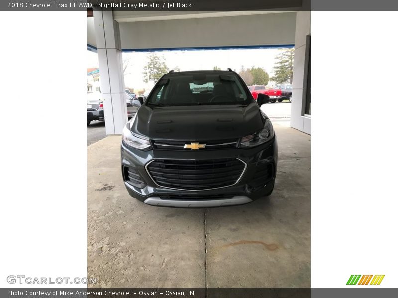Nightfall Gray Metallic / Jet Black 2018 Chevrolet Trax LT AWD