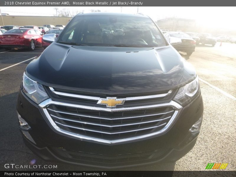 Mosaic Black Metallic / Jet Black/­Brandy 2018 Chevrolet Equinox Premier AWD