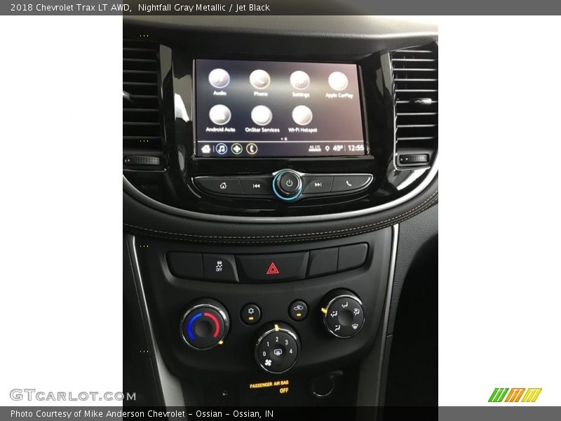 Nightfall Gray Metallic / Jet Black 2018 Chevrolet Trax LT AWD