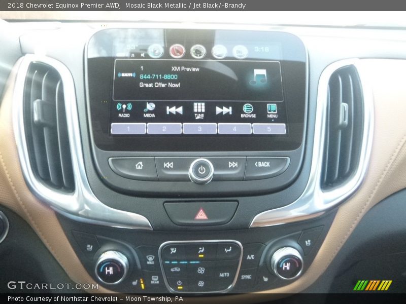 Mosaic Black Metallic / Jet Black/­Brandy 2018 Chevrolet Equinox Premier AWD