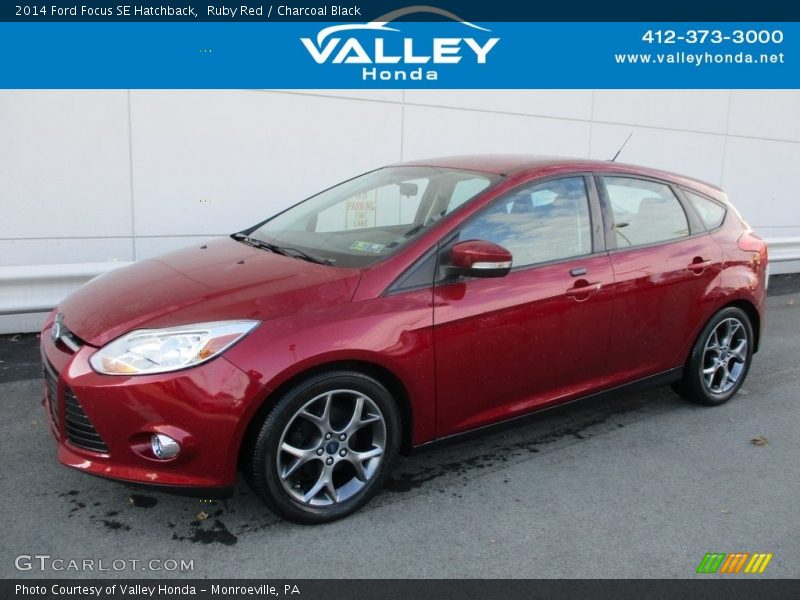 Ruby Red / Charcoal Black 2014 Ford Focus SE Hatchback