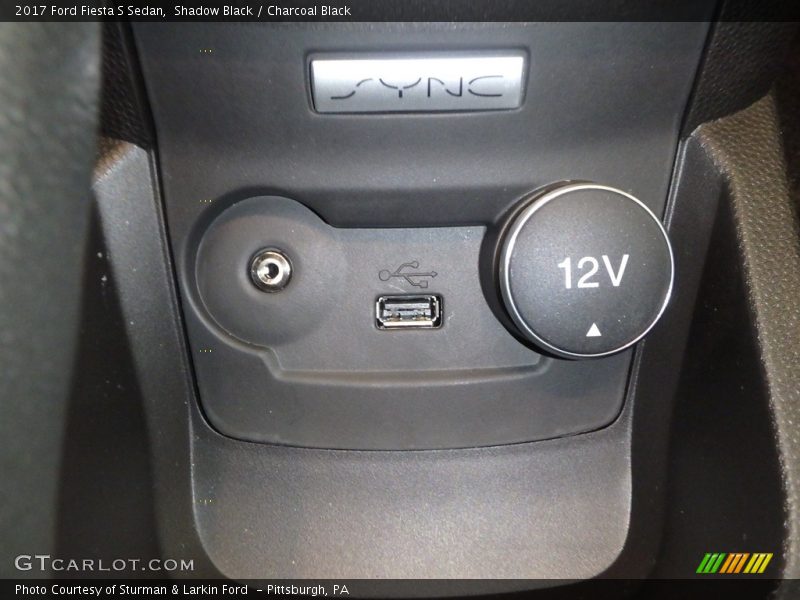 Shadow Black / Charcoal Black 2017 Ford Fiesta S Sedan