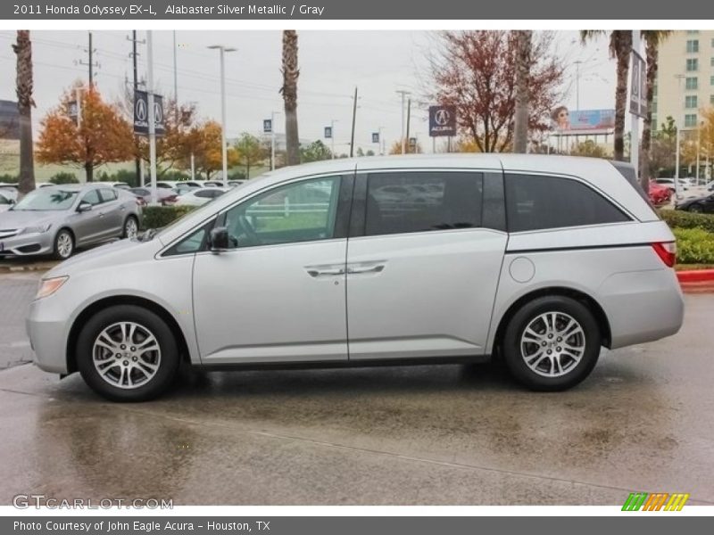 Alabaster Silver Metallic / Gray 2011 Honda Odyssey EX-L