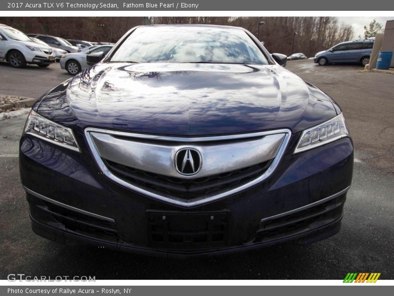 Fathom Blue Pearl / Ebony 2017 Acura TLX V6 Technology Sedan