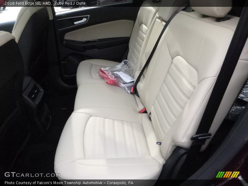 Ruby Red / Dune 2018 Ford Edge SEL AWD