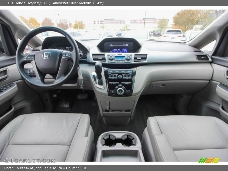 Alabaster Silver Metallic / Gray 2011 Honda Odyssey EX-L