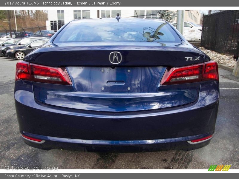 Fathom Blue Pearl / Ebony 2017 Acura TLX V6 Technology Sedan