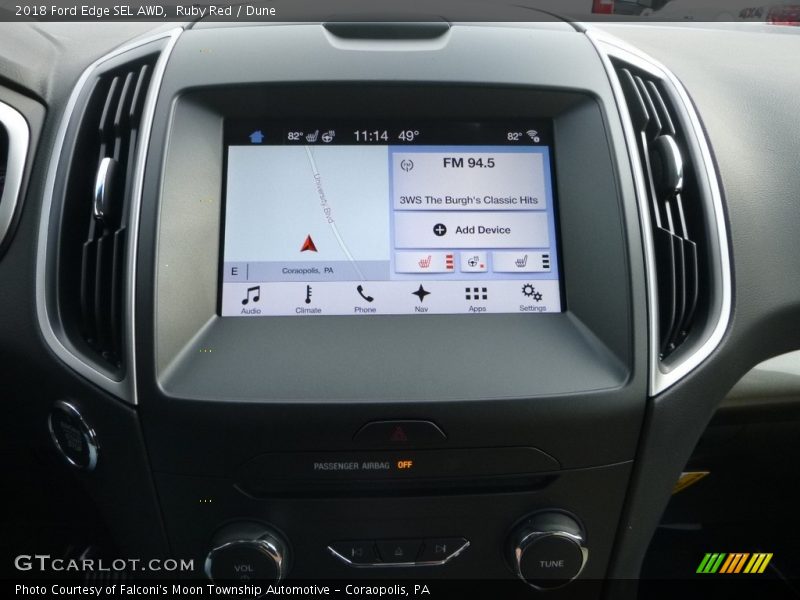 Ruby Red / Dune 2018 Ford Edge SEL AWD