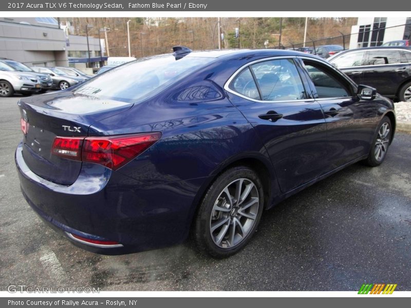Fathom Blue Pearl / Ebony 2017 Acura TLX V6 Technology Sedan