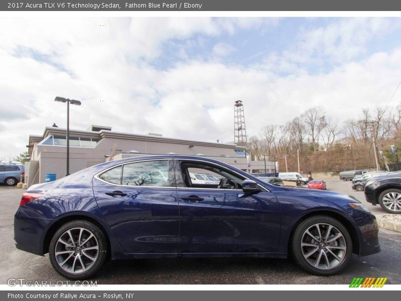 Fathom Blue Pearl / Ebony 2017 Acura TLX V6 Technology Sedan