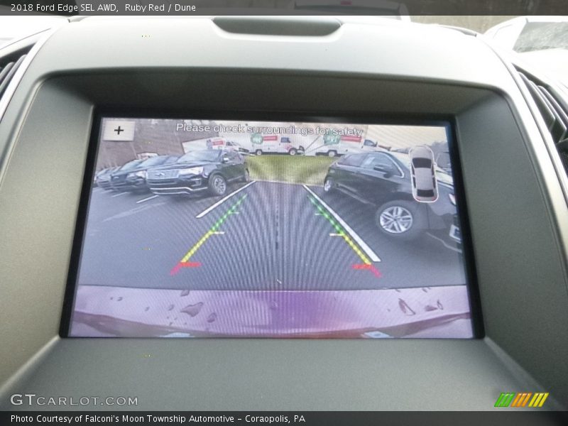 Ruby Red / Dune 2018 Ford Edge SEL AWD