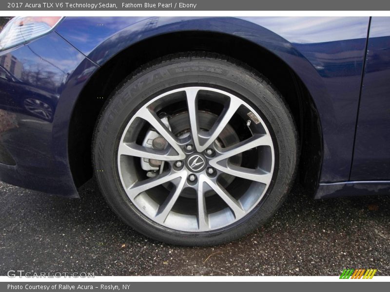 Fathom Blue Pearl / Ebony 2017 Acura TLX V6 Technology Sedan