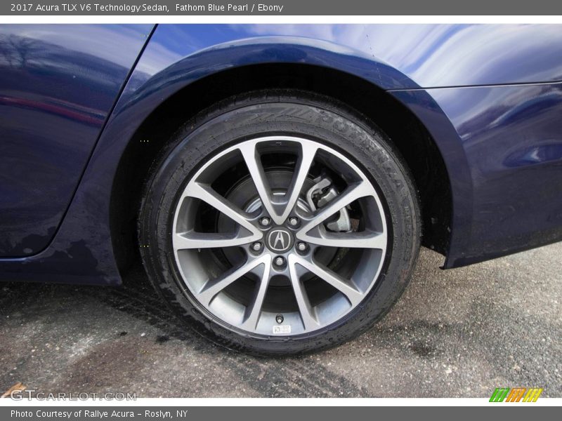 Fathom Blue Pearl / Ebony 2017 Acura TLX V6 Technology Sedan